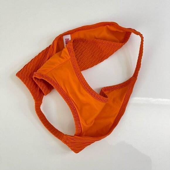 Solid & Striped The Morgan Bikini Bottom in Pumpkin - Picture 5 of 7